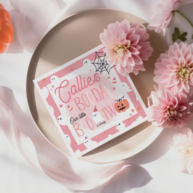 Little Boo Wende Zwei Geburtstag Napkin Serviette (Von Creator hochgeladen)