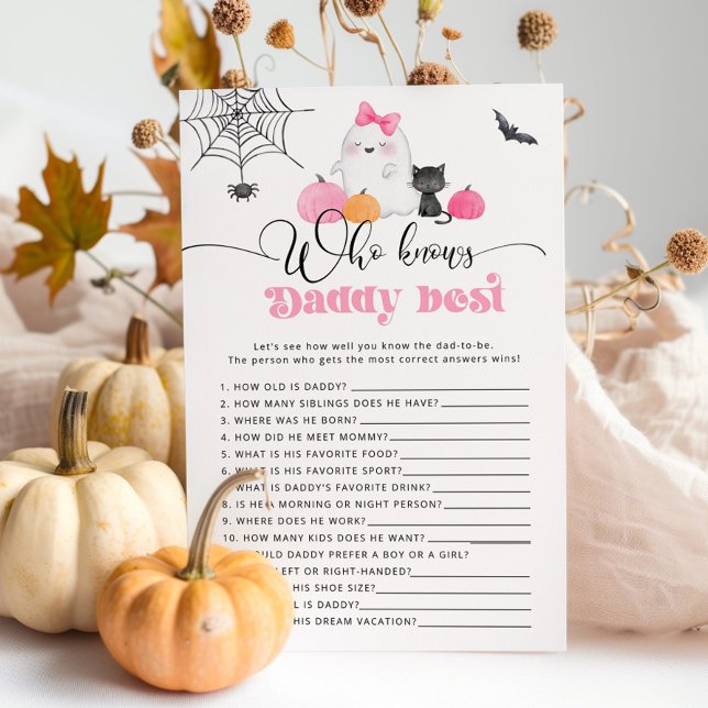 Little Boo Wer kennt Papa am besten Baby Dusche Sp (Von Creator hochgeladen)