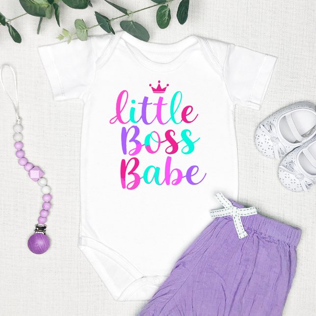 "Little Boss Babe" farbenfroh Baby Strampler (Von Creator hochgeladen)