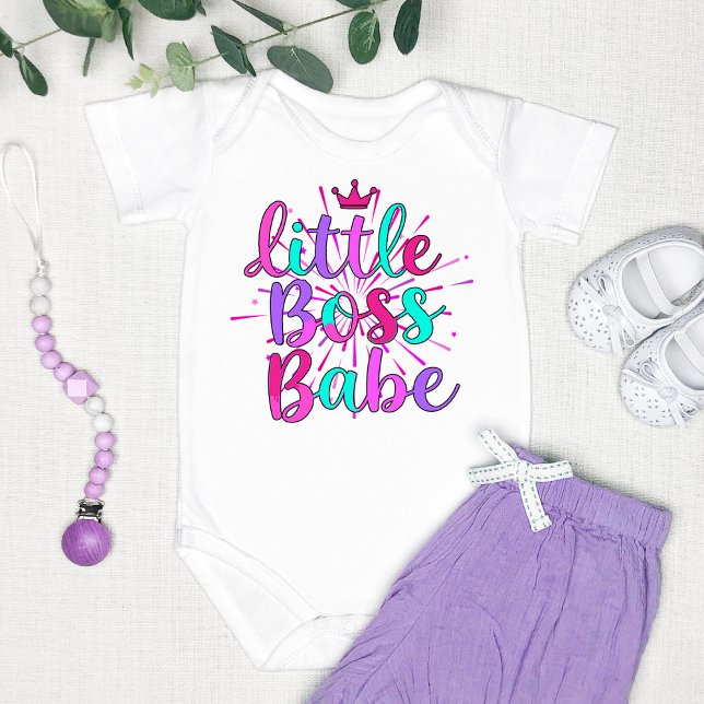 "Little Boss Babe" farbenfroh Baby Strampler (Von Creator hochgeladen)