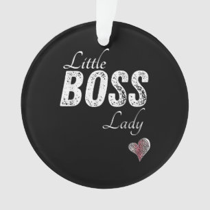 Little Boss Lady Baby Kleinkind Girl Kurz Ornament
