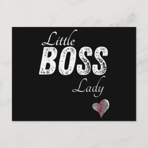 Little Boss Lady Baby Kleinkind Girl Kurz Postkarte