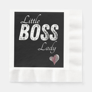 Little Boss Lady Baby Kleinkind Girl Kurz Serviette