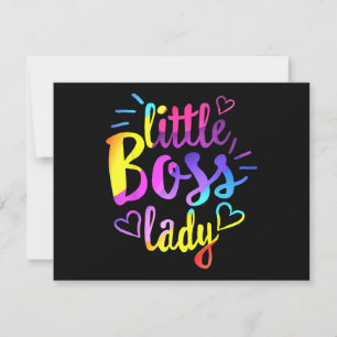 Little Boss Lady Girls Kinder Tochter Mini-Bos Feiertagskarte