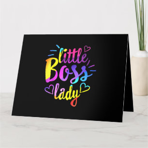 Little Boss Lady Girls Kinder Tochter Mini-Bos Karte