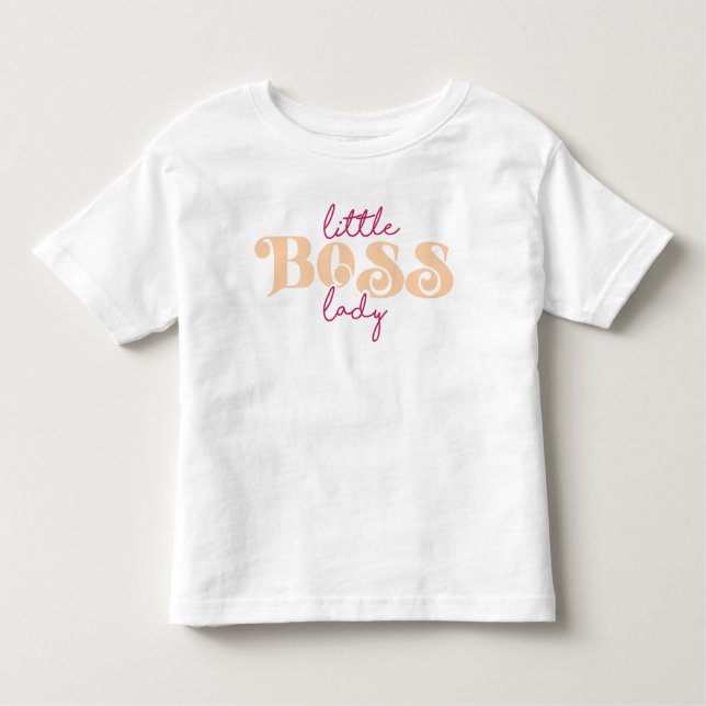 Little Boss Lady Kleinkind T-shirt (Vorderseite)