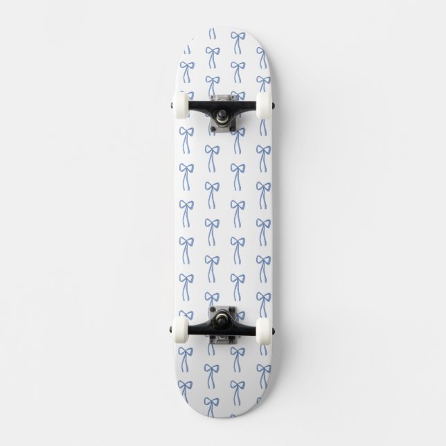 Little Bow Blue Skateboard (Vorderseite)