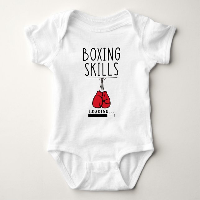 Little Boxer Baby - Boxfähigkeiten - Punching Strampler (Vorderseite)