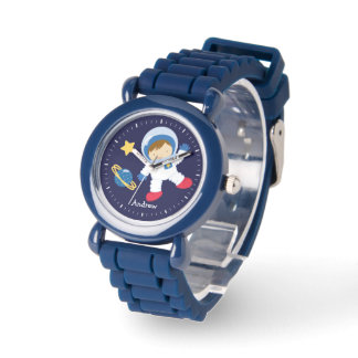 Little Boy Astronaut Personalisiert Armbanduhr