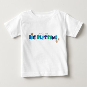 Little Boy, Big Segen Christlicher Baby-T - Shirt