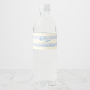 Little Boy blau, moderne Babyparty Wasserflaschenetikett