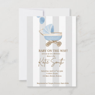 Little Boy Blue Dusche Einladung