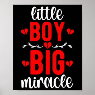 Little Boy Chd Warrior angeborene Herzerkrankung Poster