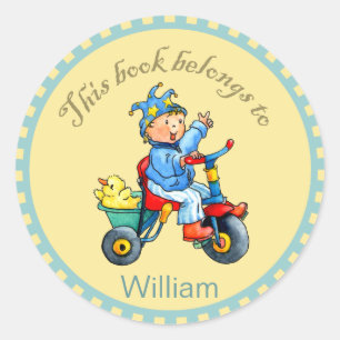 Little Boys Trike Book Sticker