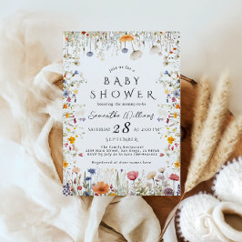 Little Bright Wildblume Blume Babydusche Einladung