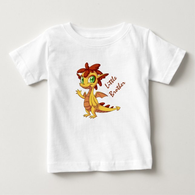 Little Brother Baby Fine Jersey T - Shirt/Dragon T-shirt (Vorderseite)