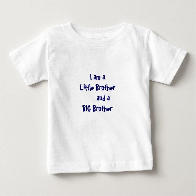 Little Brother Big Brother Baby T-shirt (Vorderseite)