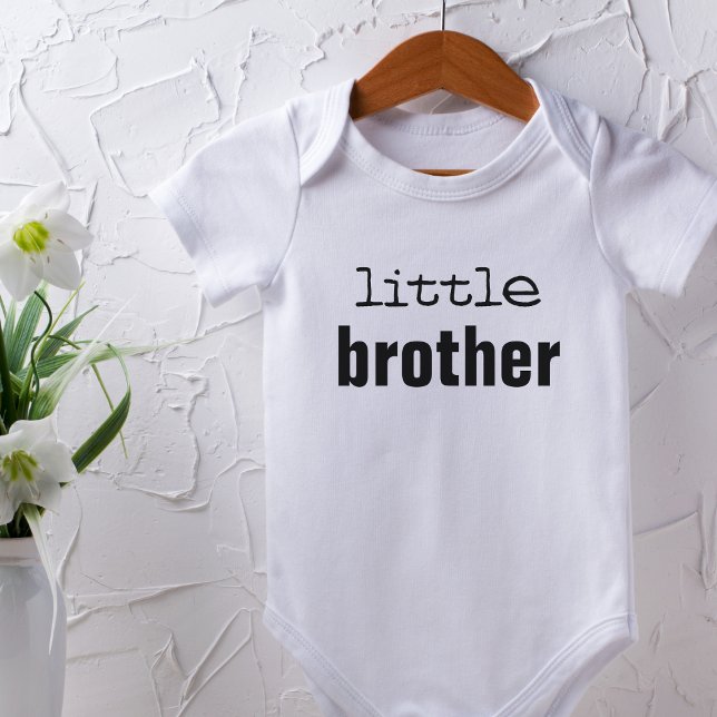 Little Brother Birth Announcement Baby Bodysuit Strampler (Von Creator hochgeladen)