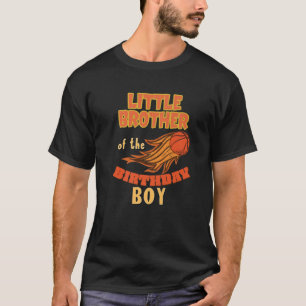 Little Brother Birthday Boy Basketball Thema Match T-Shirt