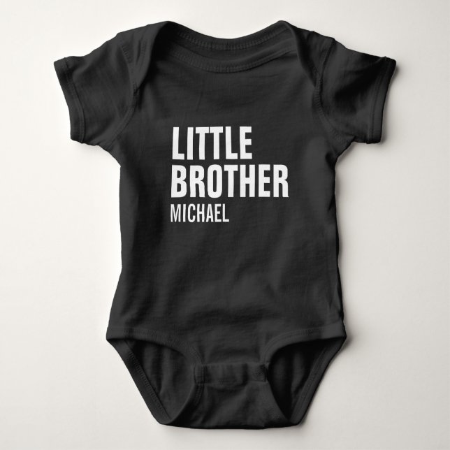 Little Brother Custom Baby Bodysuit Baby Strampler (Vorderseite)
