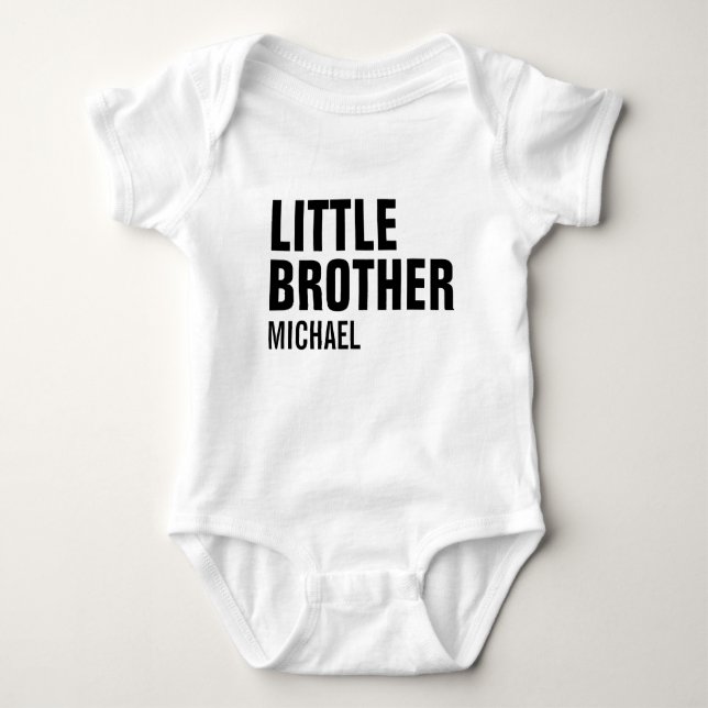 Little Brother Custom Baby Bodysuit Strampler (Vorderseite)
