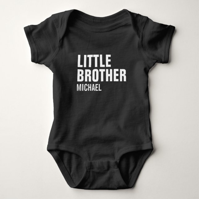 Little Brother Custom Baby Bodysuit Strampler (Vorderseite)