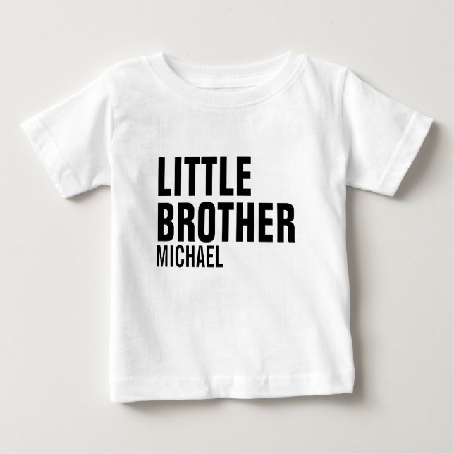Little Brother Custom Baby T - Shirt (Vorderseite)