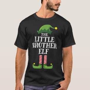 Little Brother Elf Matching Family Group Weihnacht T-Shirt