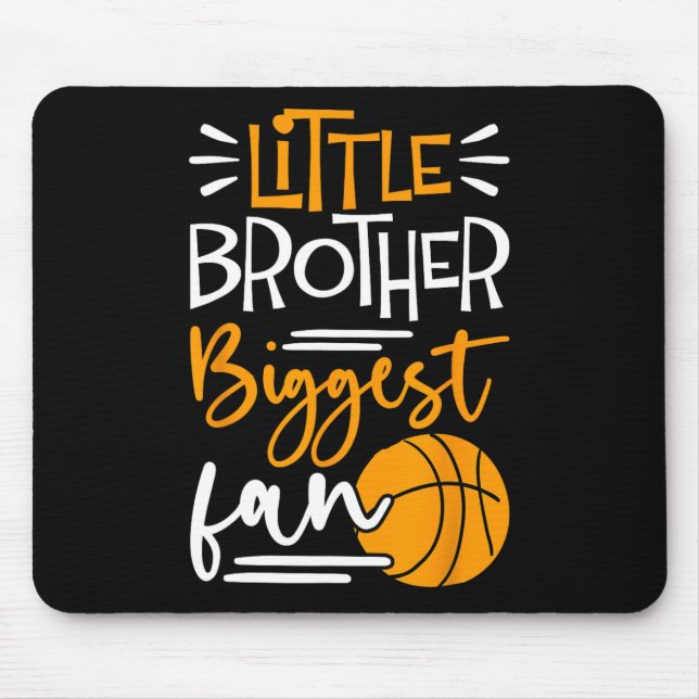 Little Brother Größter Fan Bysketbyll Mousepad (Vorne)