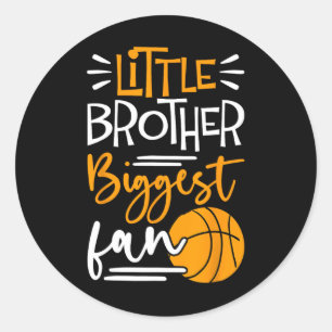 Little Brother Größter Fan Bysketbyll Runder Aufkleber