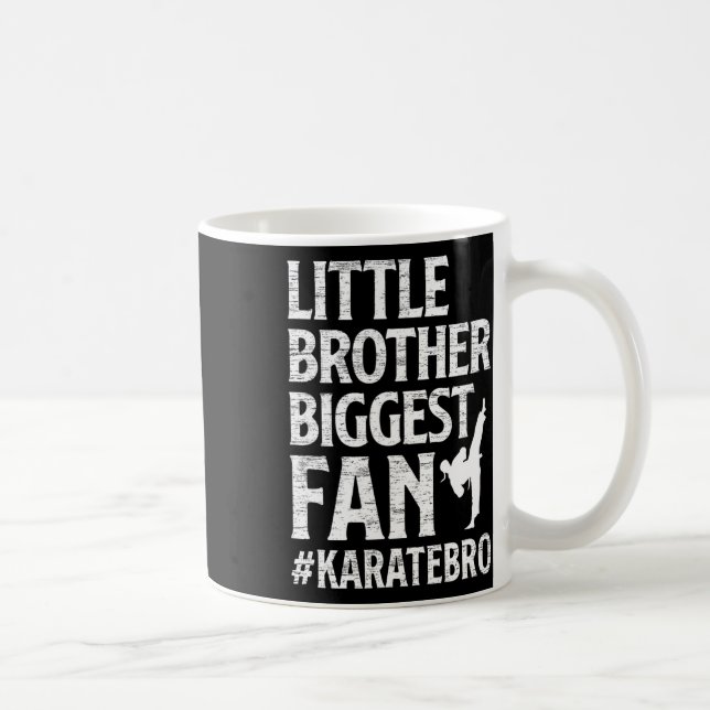 Little Brother Größter Fan Karate Bro Proud Kaffeetasse (Rechts)