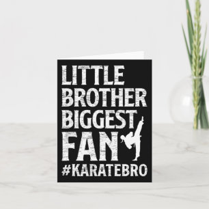 Little Brother Größter Fan Karate Bro Proud Karte