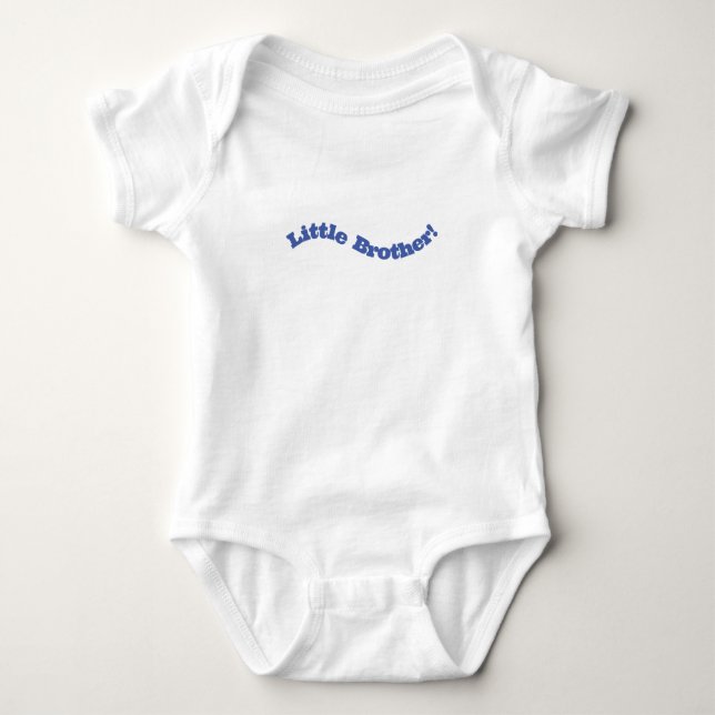 Little Brother New Baby Newborn Quote Baby Romper Strampler (Vorderseite)