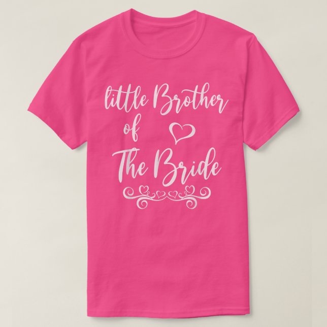 Little Brother of Bride Wedding Matching T-Shirt (Design vorne)
