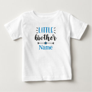 Little Brother Personalisiert Name Niedlich Baby T-shirt