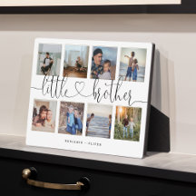 Little Brother Script Brothers Gift Foto Collage