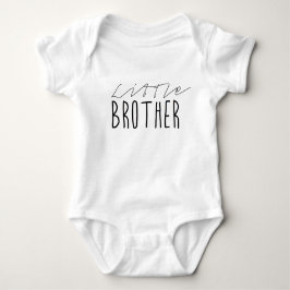Little Brother Typografy Baby Strampler