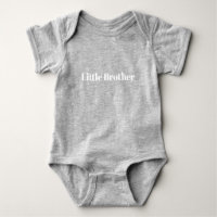 Little Brother White individuelle Name Text niedli