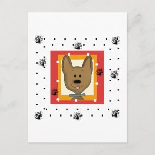 Little Brown Doggie Tshirts und Geschenke Postkarte
