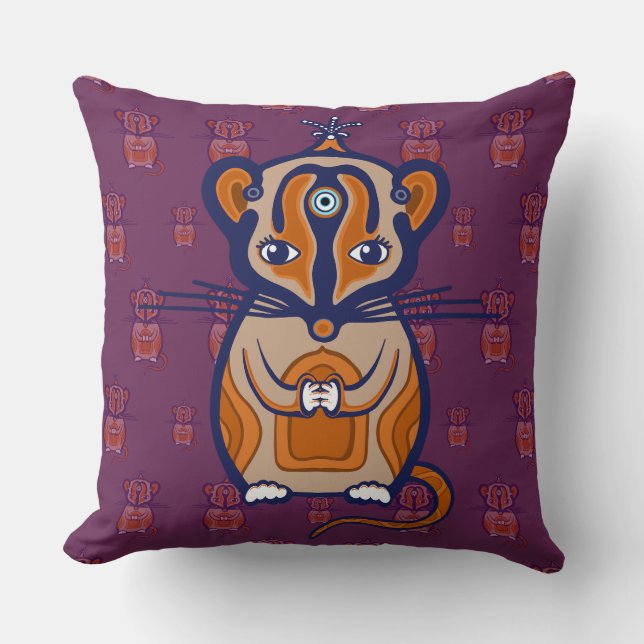 Little Brown Mouse Kissen (Vorderseite)