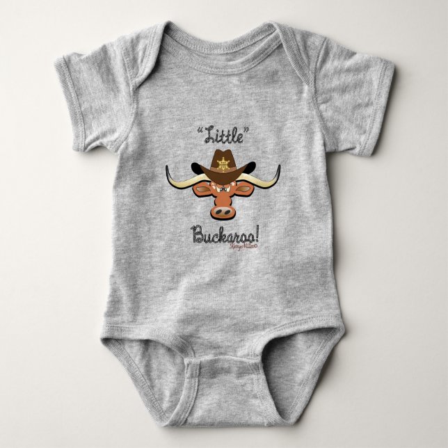 Little Buckaroo, Longhorn Steer Baby Strampler (Vorderseite)