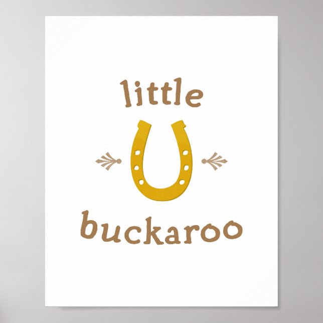 Little Buckaroo Wall Art Print 8x10 Poster (Vorne)