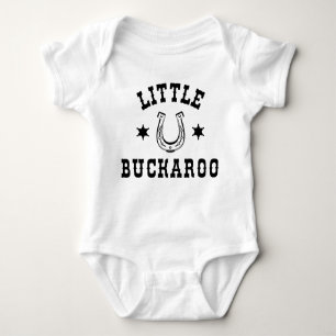 Little Buckaroo Western Themed Cowboy Rodeo Baby Strampler