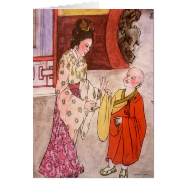 Little Buddhist Monk Card (Vorne)