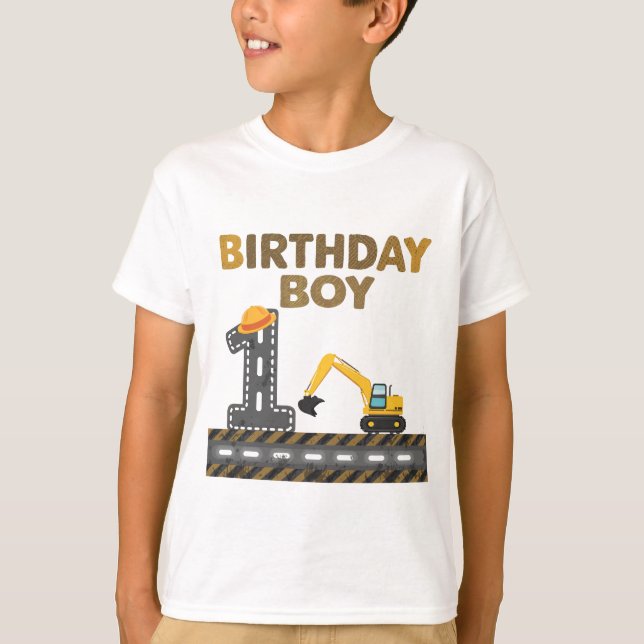 Little Builder 1. Geburtstag T-Shirt (Vorderseite)