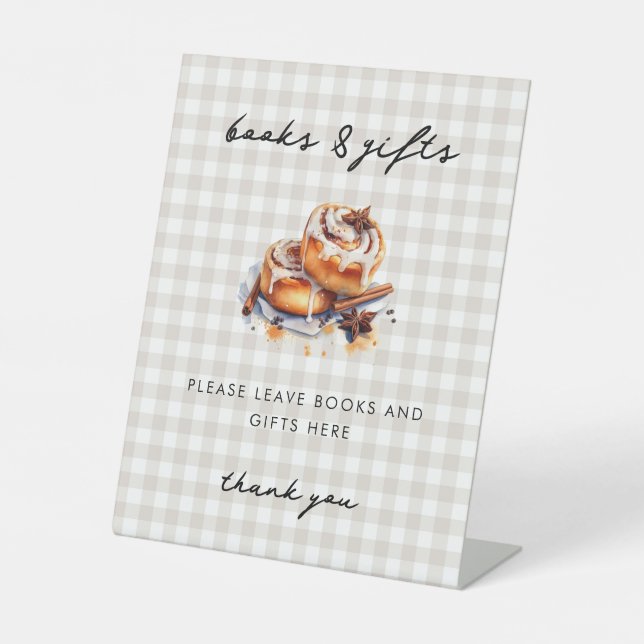 Little Bun in the Oven Baby Shower Diaper Raffle  Sockelschild (Vorderseite)