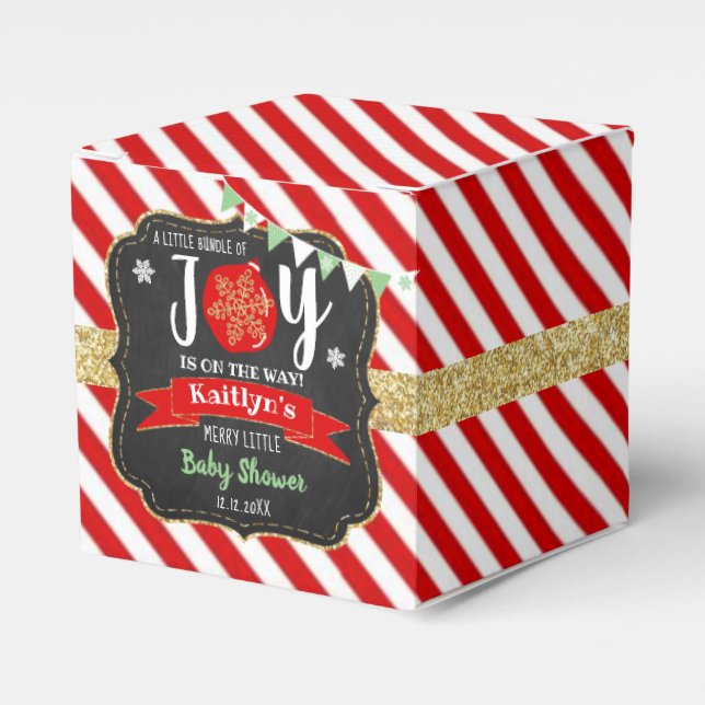 "Little Bundle of Joy" Weihnachtsdusche Geschenkschachtel (Vorderseite)