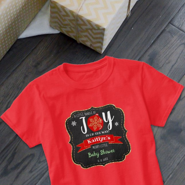 "Little Bundle of Joy" Weihnachtsdusche T-Shirt (Von Creator hochgeladen)