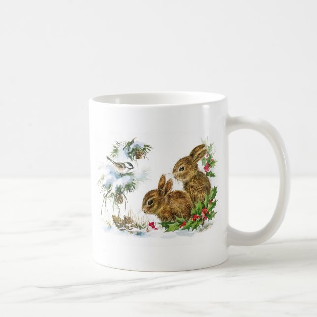 Little Bunnies Weihnachten Kaffeetasse (Rechts)