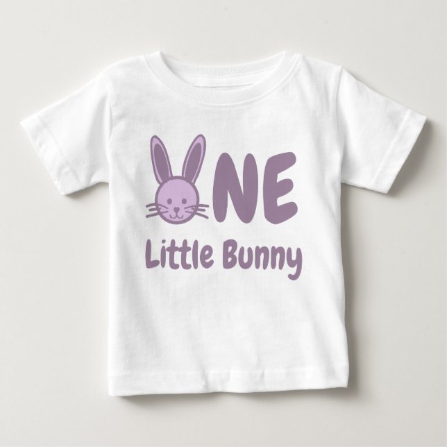 Little Bunny 1. Geburtstag Baby T-shirt (Vorderseite)